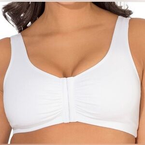 Two Fruit of the Loom front hook bras, 40